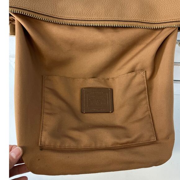 COACH F31507 LARGE BROWN PEBBLED LEATHER CROSSBODY BAG - Picture 13 of 16